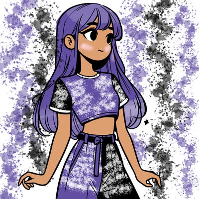 girl in a cute crop top