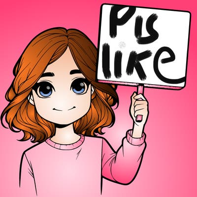 realistic girl holding up a sign