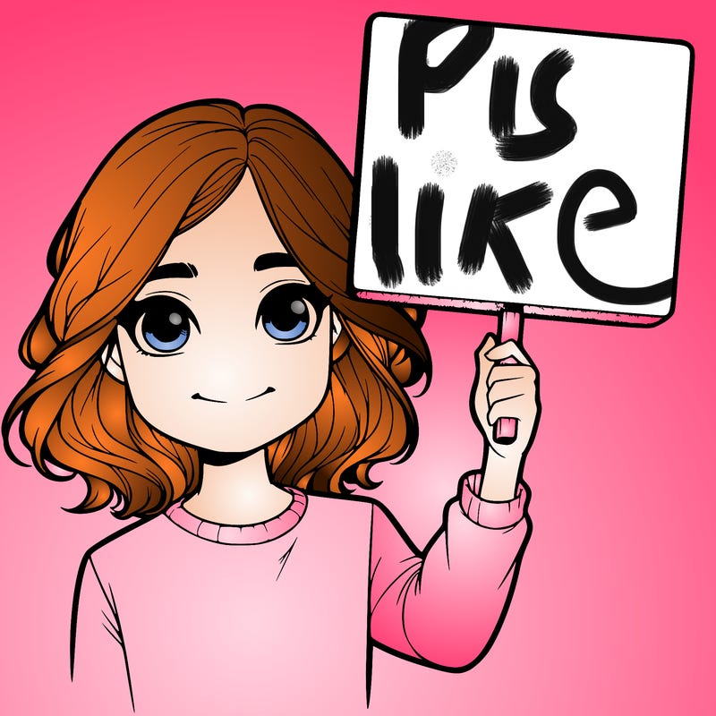 realistic girl holding up a sign