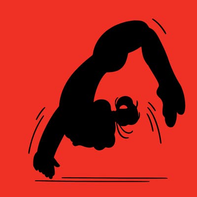 girl doing a back handspring