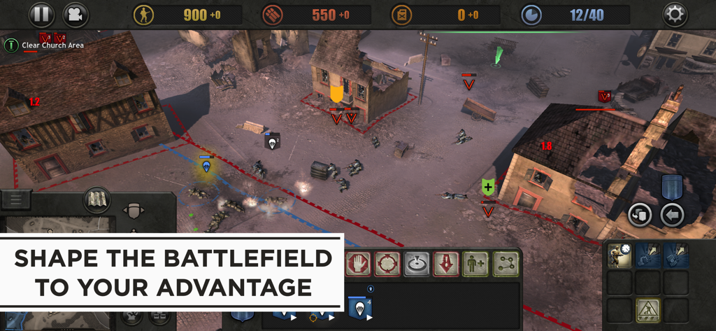 Company of Heroes Collection - Gameplay screenshot of Company of Heroes Collection featuring a WWII urban battlefield and tactical squad-based maneuvers.