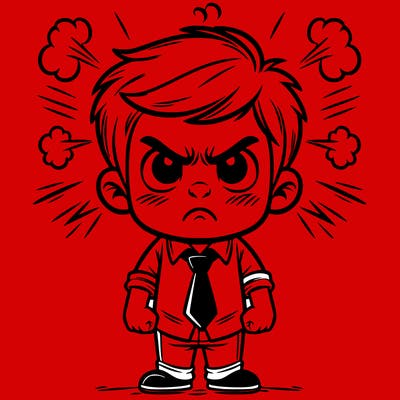 angry boy