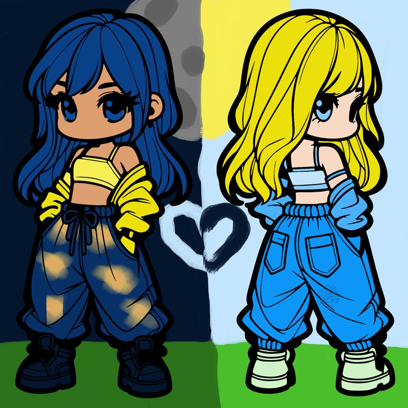 girl in crop top and baggy pants