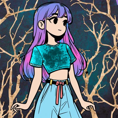 girl in a cute crop top