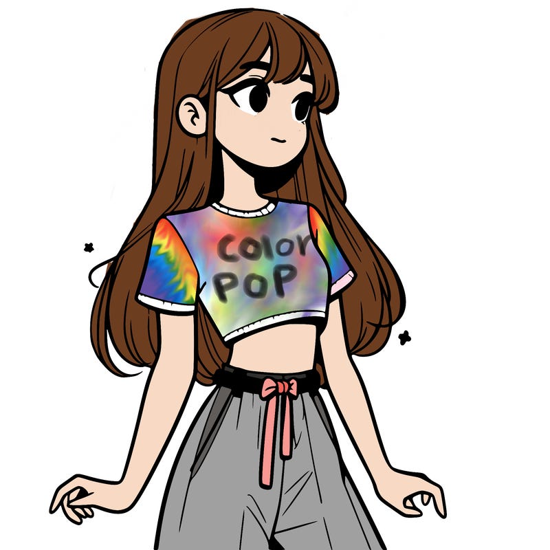 girl in a cute crop top