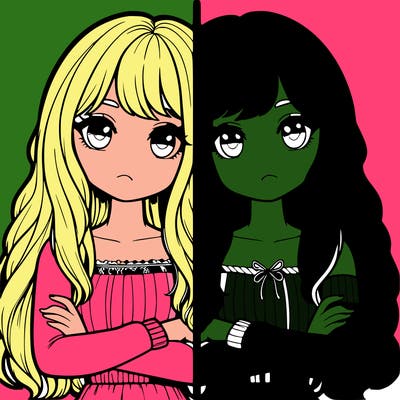 realistic girls split