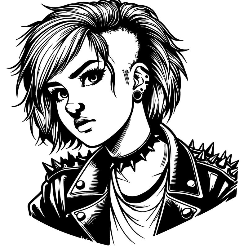 realistic punk girl