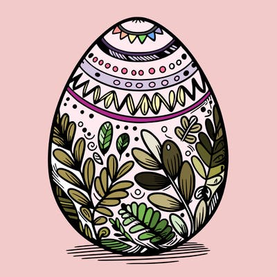 a detailed and realistic easter egg