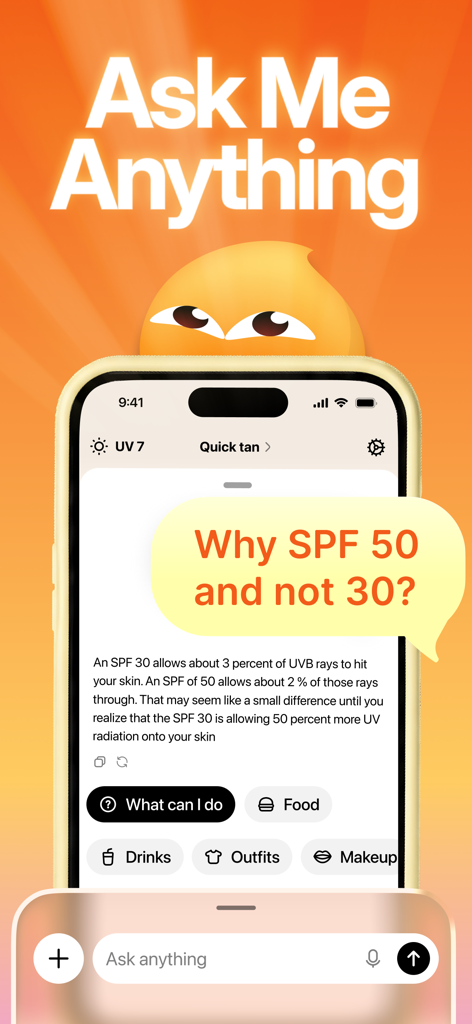 Interfaz de chat de la aplicación Tan AI mostrando una explicación sobre los niveles de FPS