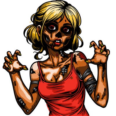 realistic zombie girl
