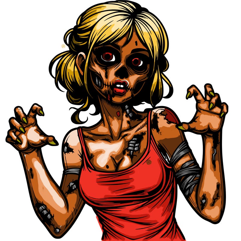 realistic zombie girl