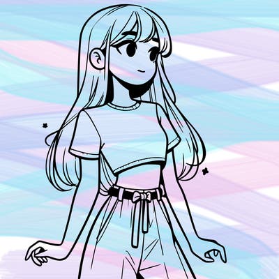 girl in a cute crop top