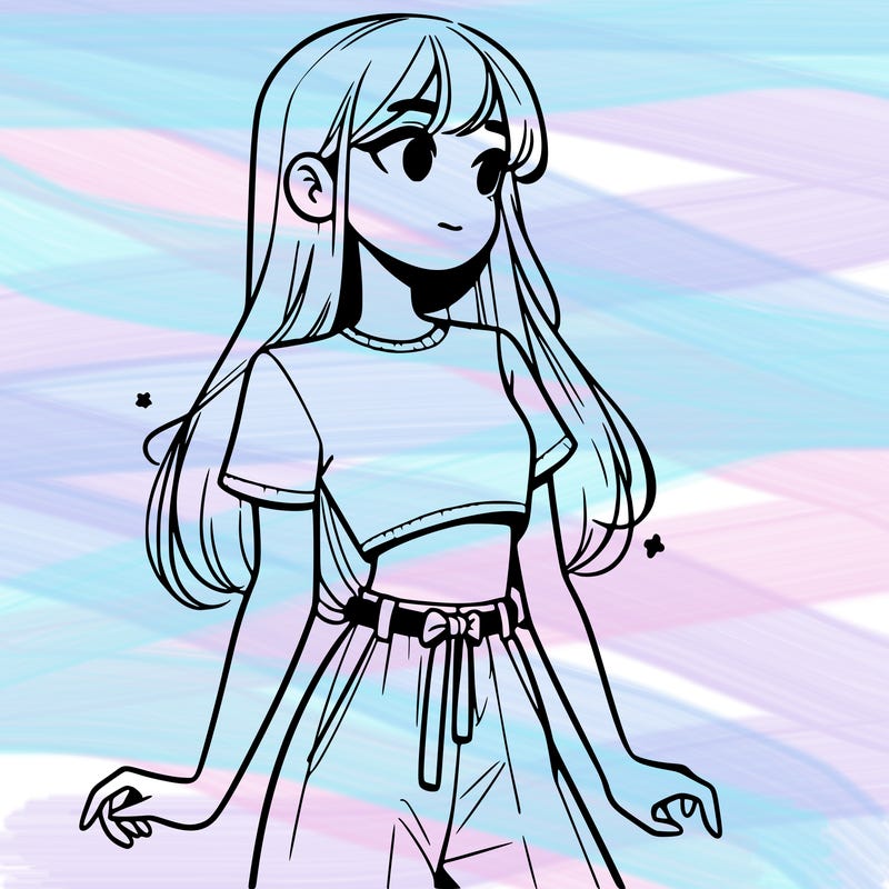 girl in a cute crop top