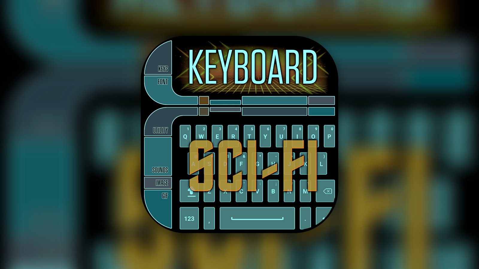 Sci-Fi Keyboard - Graphics & Design App | MWM