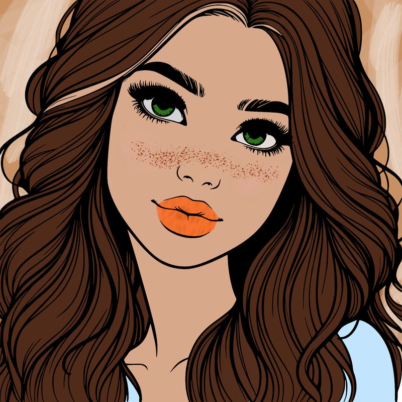 beautiful realistic girl