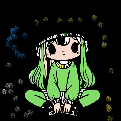 a girl wearing a frog hat and some frog socks