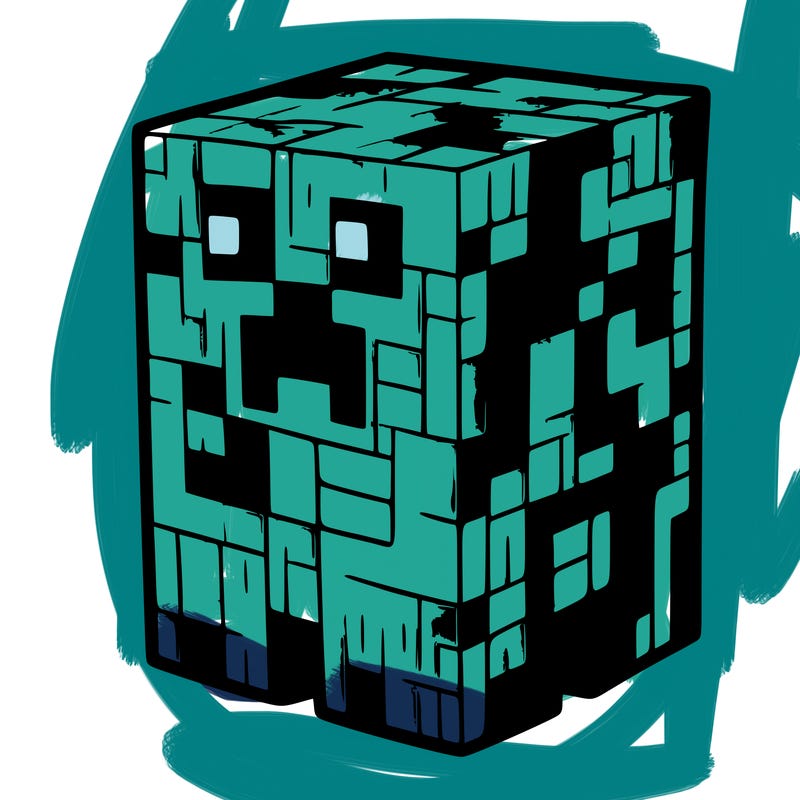 a creeper from minecraft