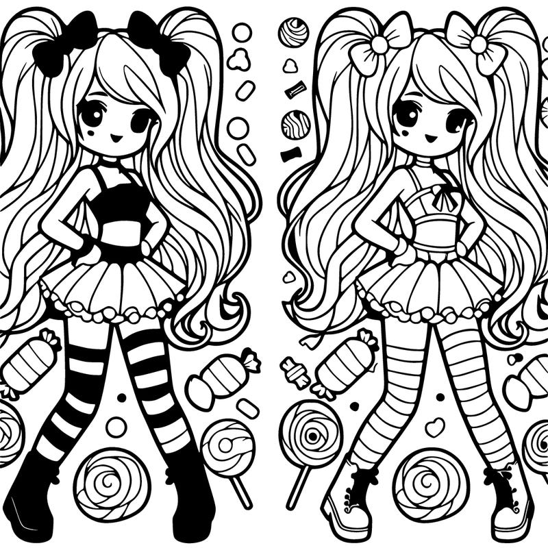 a cute pic of a girls which have " candy for a body realistic