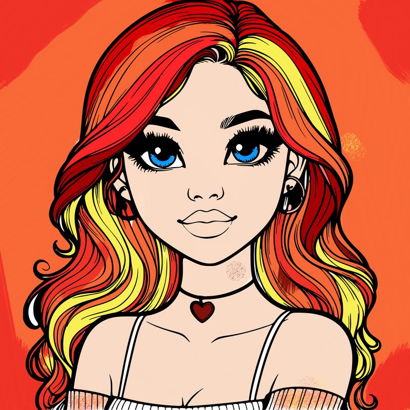 realistic pretty girl