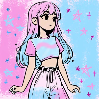 girl in a cute crop top