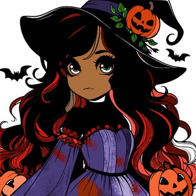 realistic girl halloween