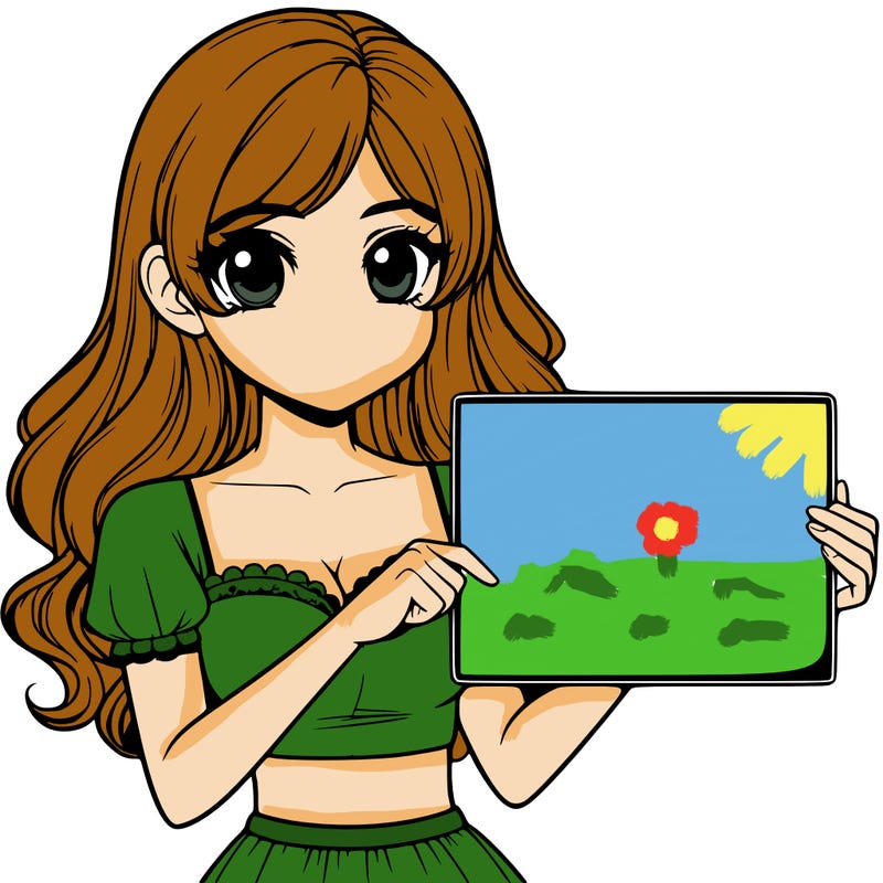 realistic pretty girl holding blank sign