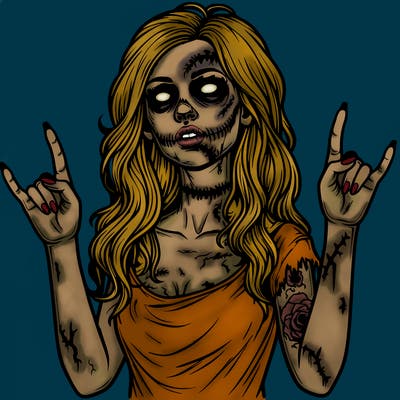 realistic zombie girl