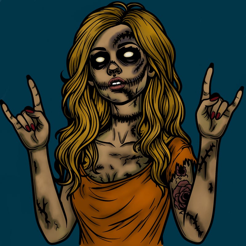 realistic zombie girl