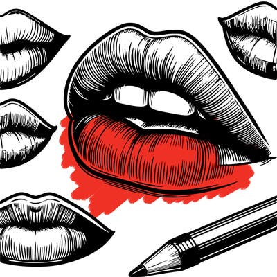 realistic  lips