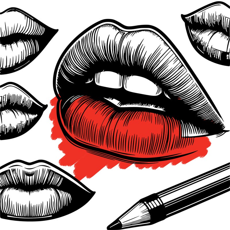 realistic  lips