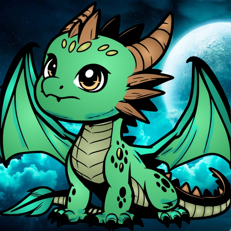 fierce baby night dragon
