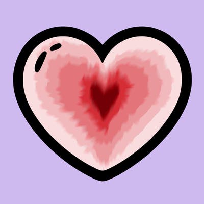 a blank heart