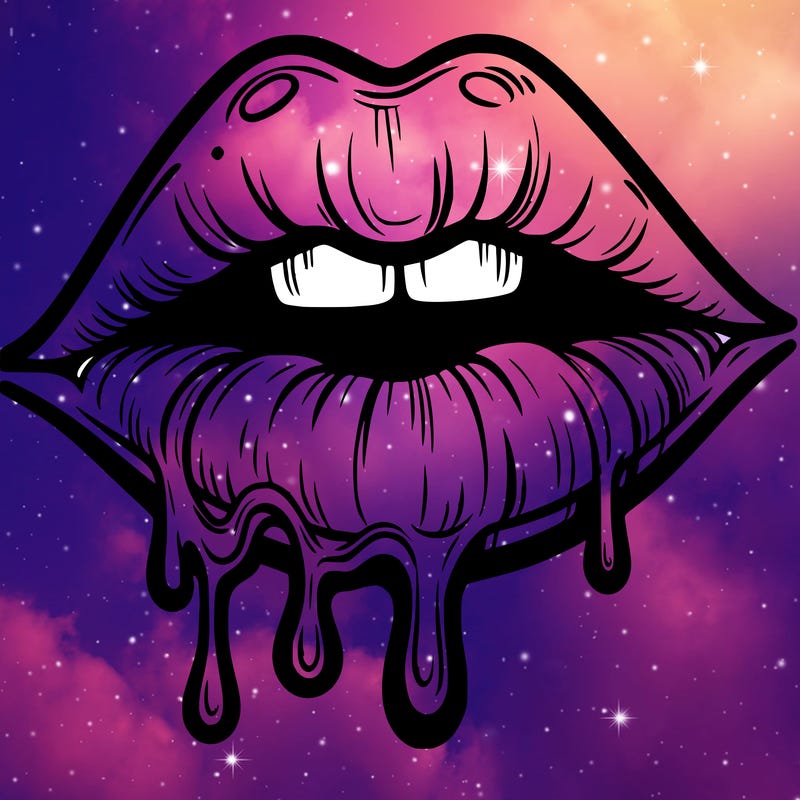 lips that look realistic and drip