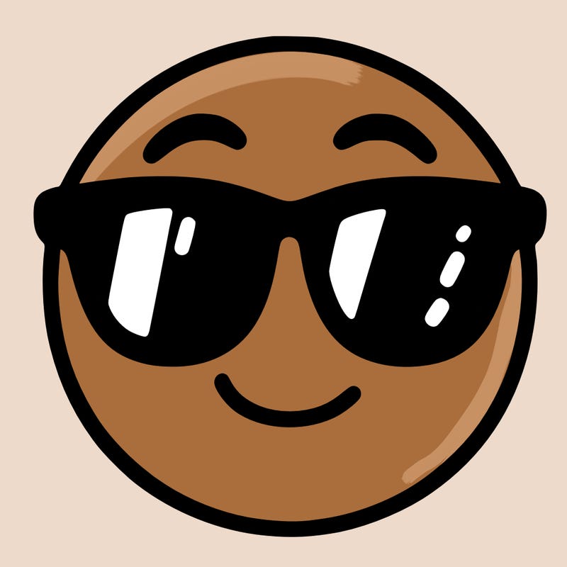 emoji with sunglasses