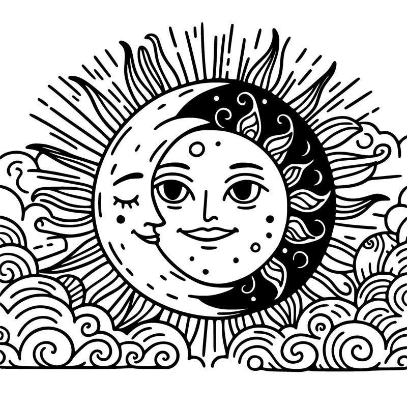 sun and moon