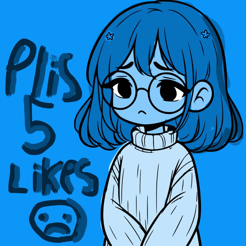 sad girl with glasses in a sweater