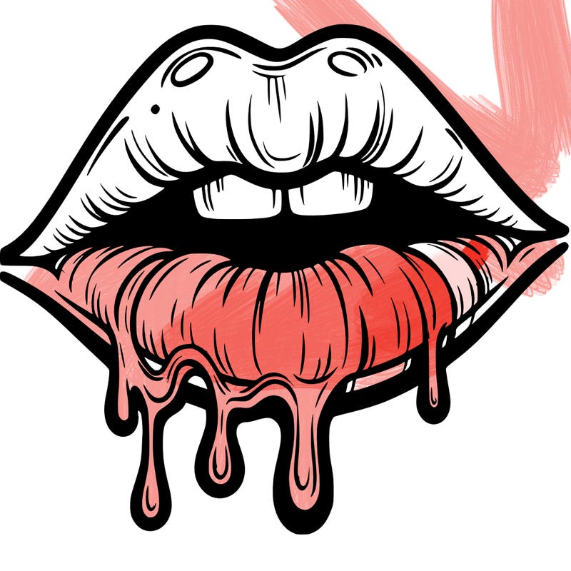 lips that look realistic and drip