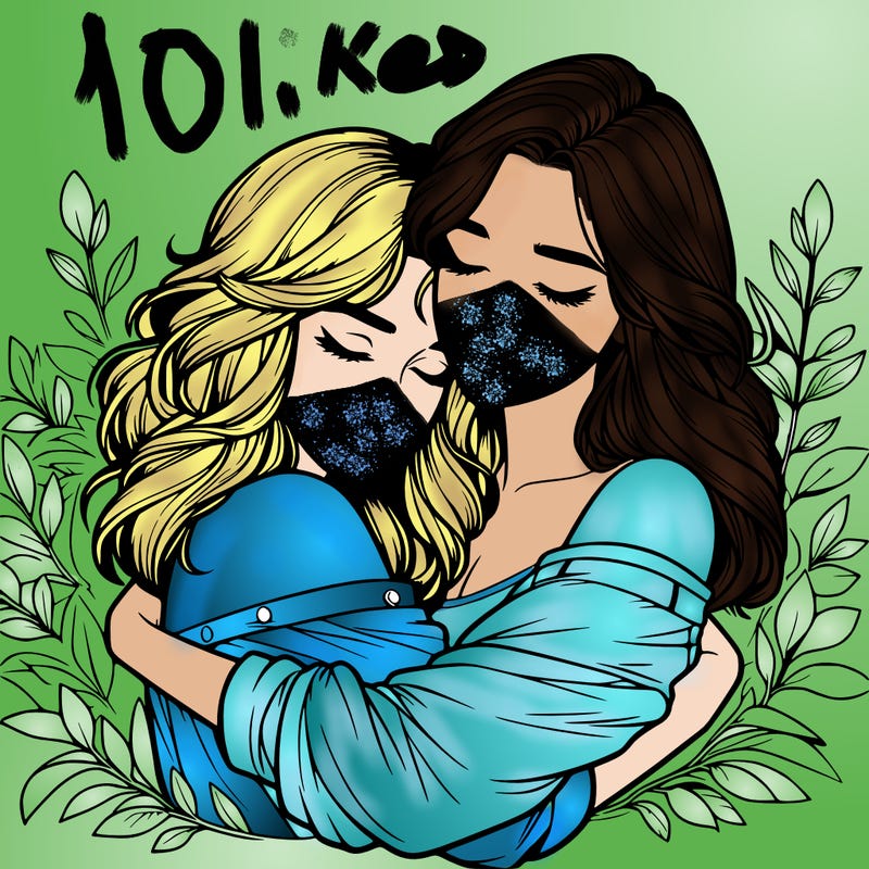 realistic girls hugging