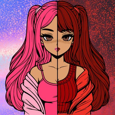 realistic girl split