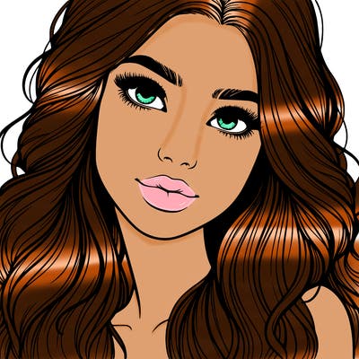 beautiful realistic girl