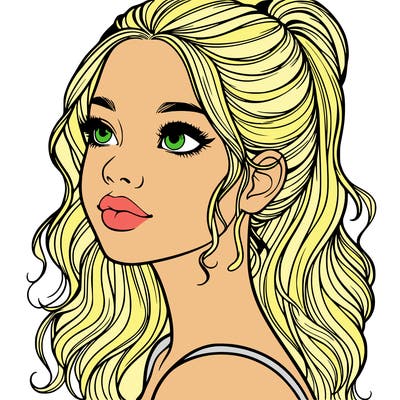 beautiful realistic girl