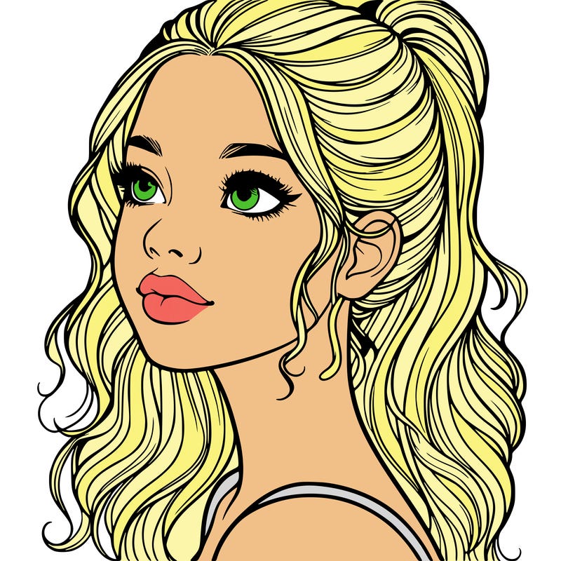 beautiful realistic girl