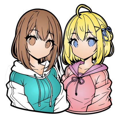 2 girls anime