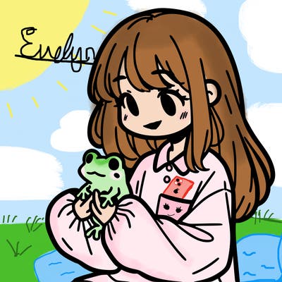 girl with long hair and a oversized shirt. and she is holding a frog