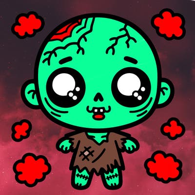 a cute zombie