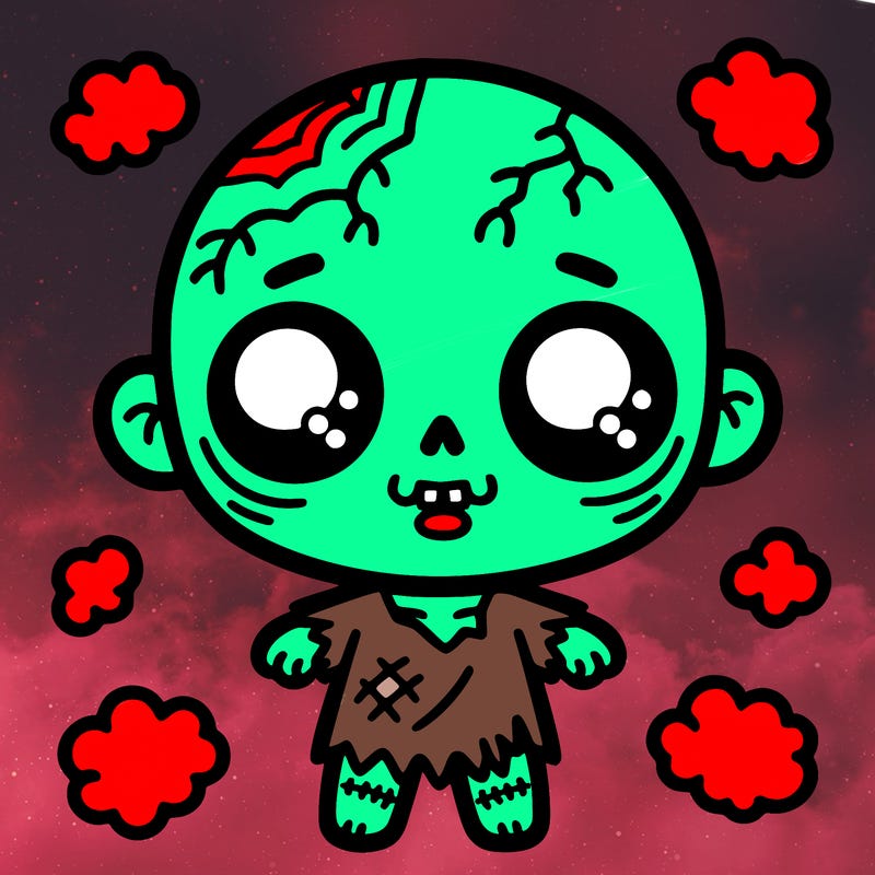 a cute zombie