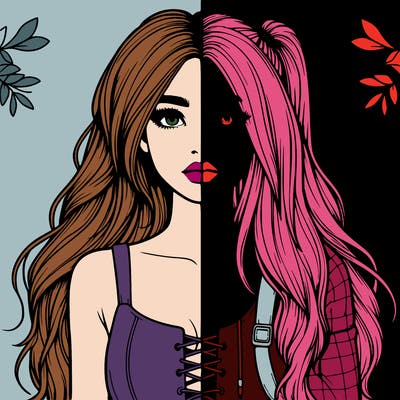 realistic girl split