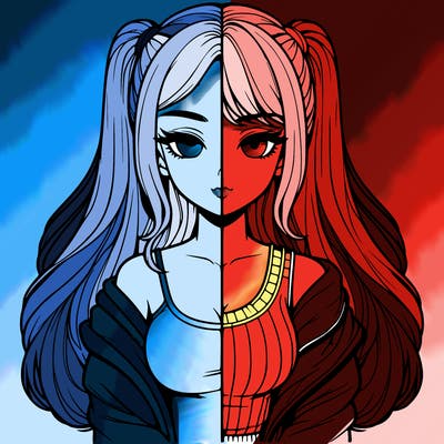 realistic girl split