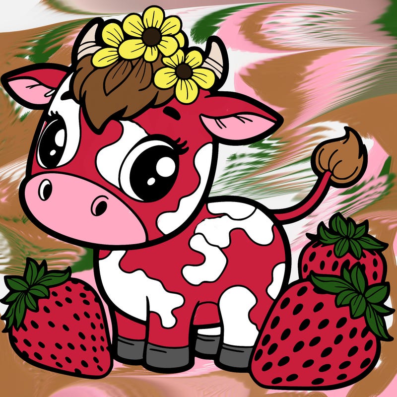 strawberry cow