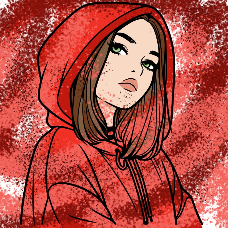 a realistic girl in a hoodie